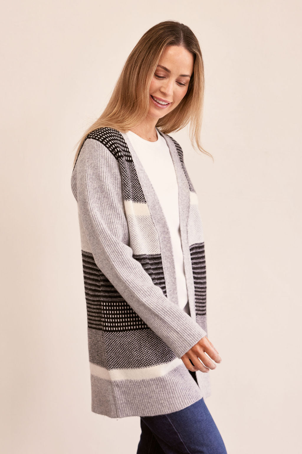 See Saw - Wool Blend Edge To Edge Cardi | SS223