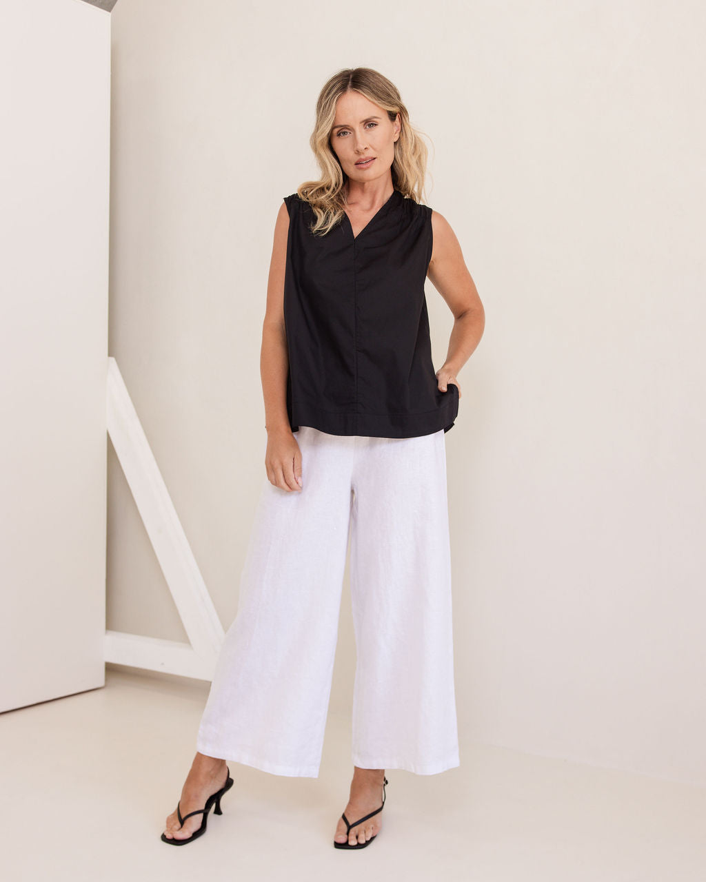 See Saw - 100% Linen Palazzo Pant SS364