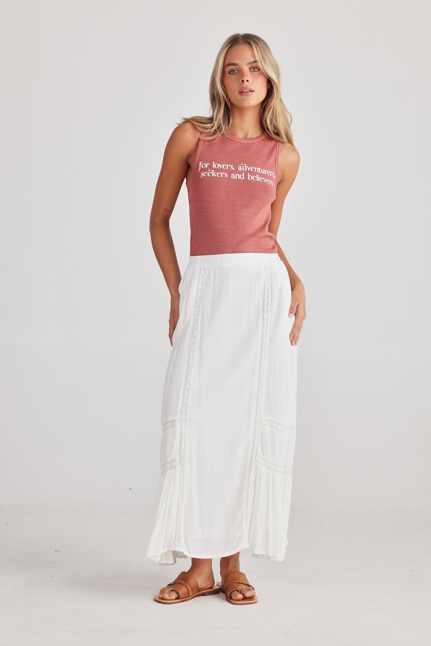 Talisman - Lovers Ribbed Tank Russet | TA24317-1