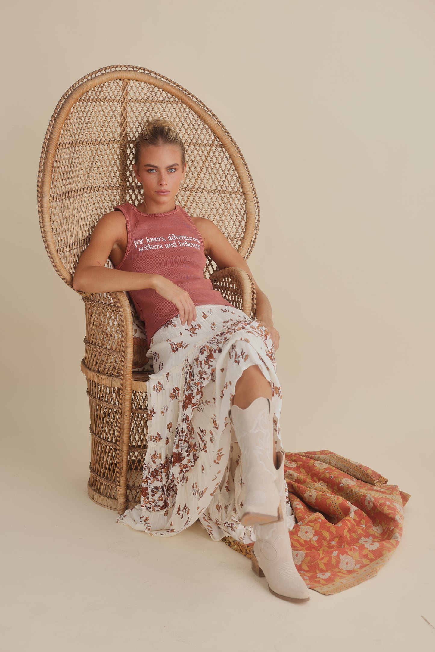 Talisman - Lovers Ribbed Tank Russet | TA24317-1