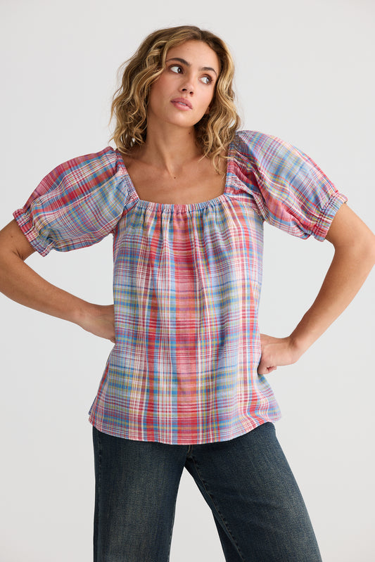 Talisman - Mackenzie Top Picnic Check |TA25232