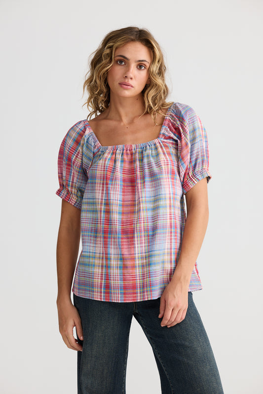 Talisman - Mackenzie Top Picnic Check |TA25232