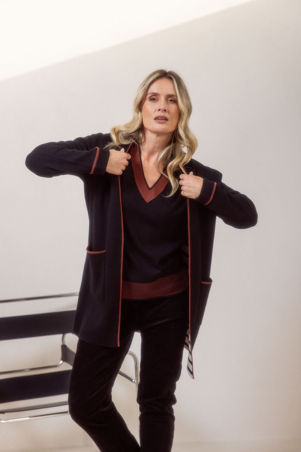 See Saw - Trim Detail Cardigan SS726B