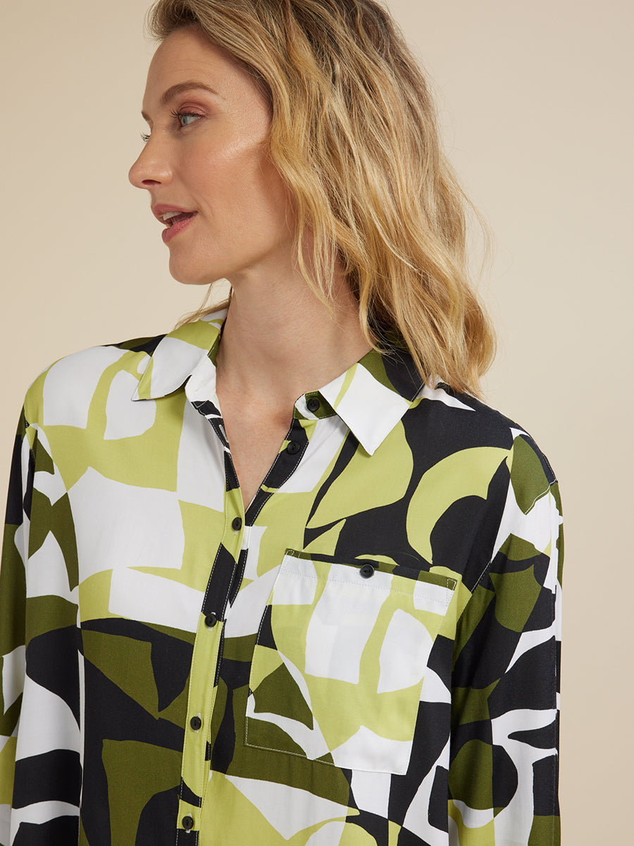 Yarra Trail - Mineral Print Top | YT24W4143