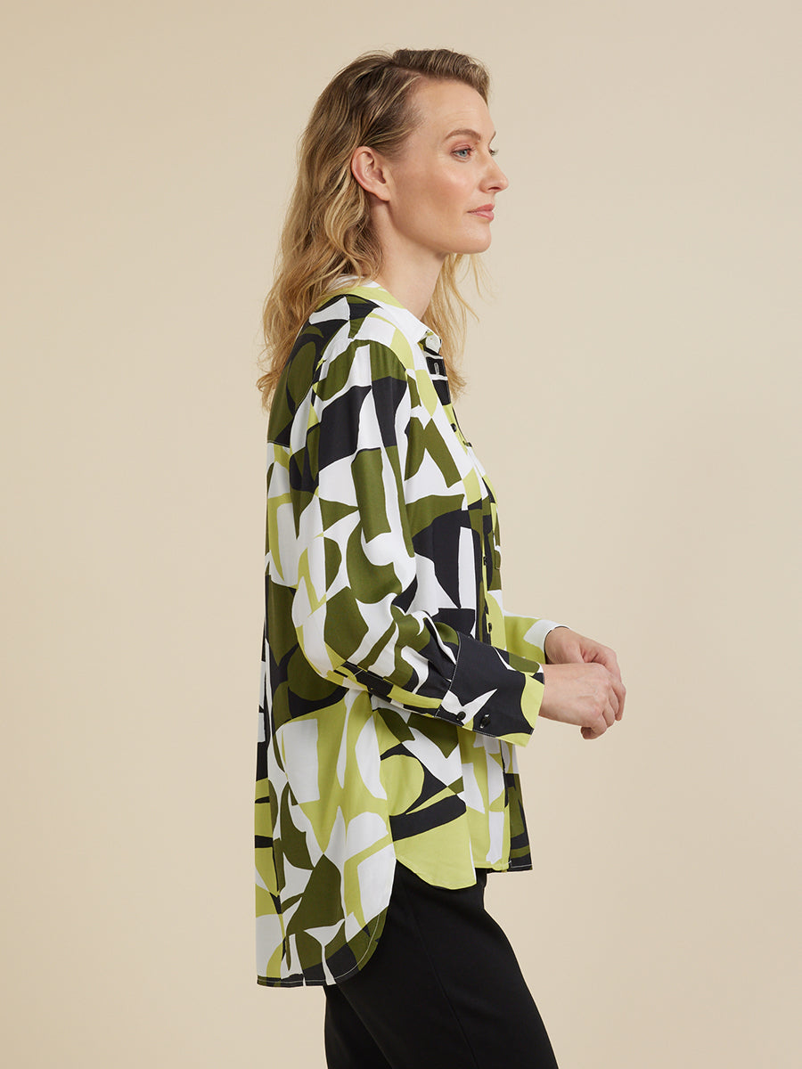 Yarra Trail - Mineral Print Top | YT24W4143