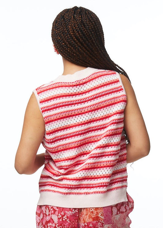 Zaket & Plover - Patterned Stripe Vest Ballet | ZP5518