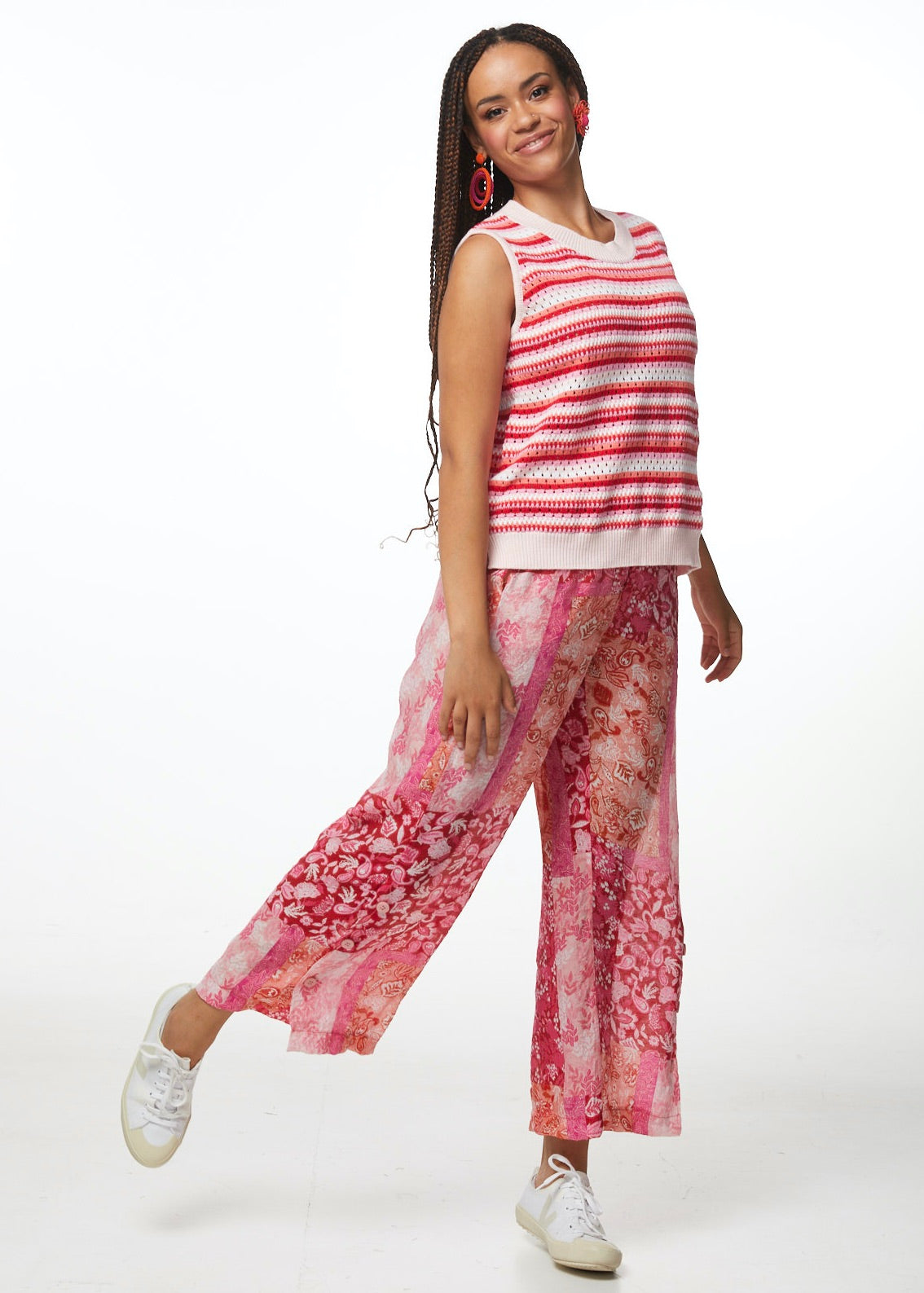 Zaket & Plover - Patterned Stripe Vest Ballet | ZP5518