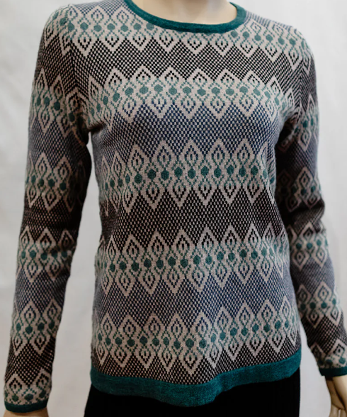 Mansted - Lola Jacquard Crew Forest