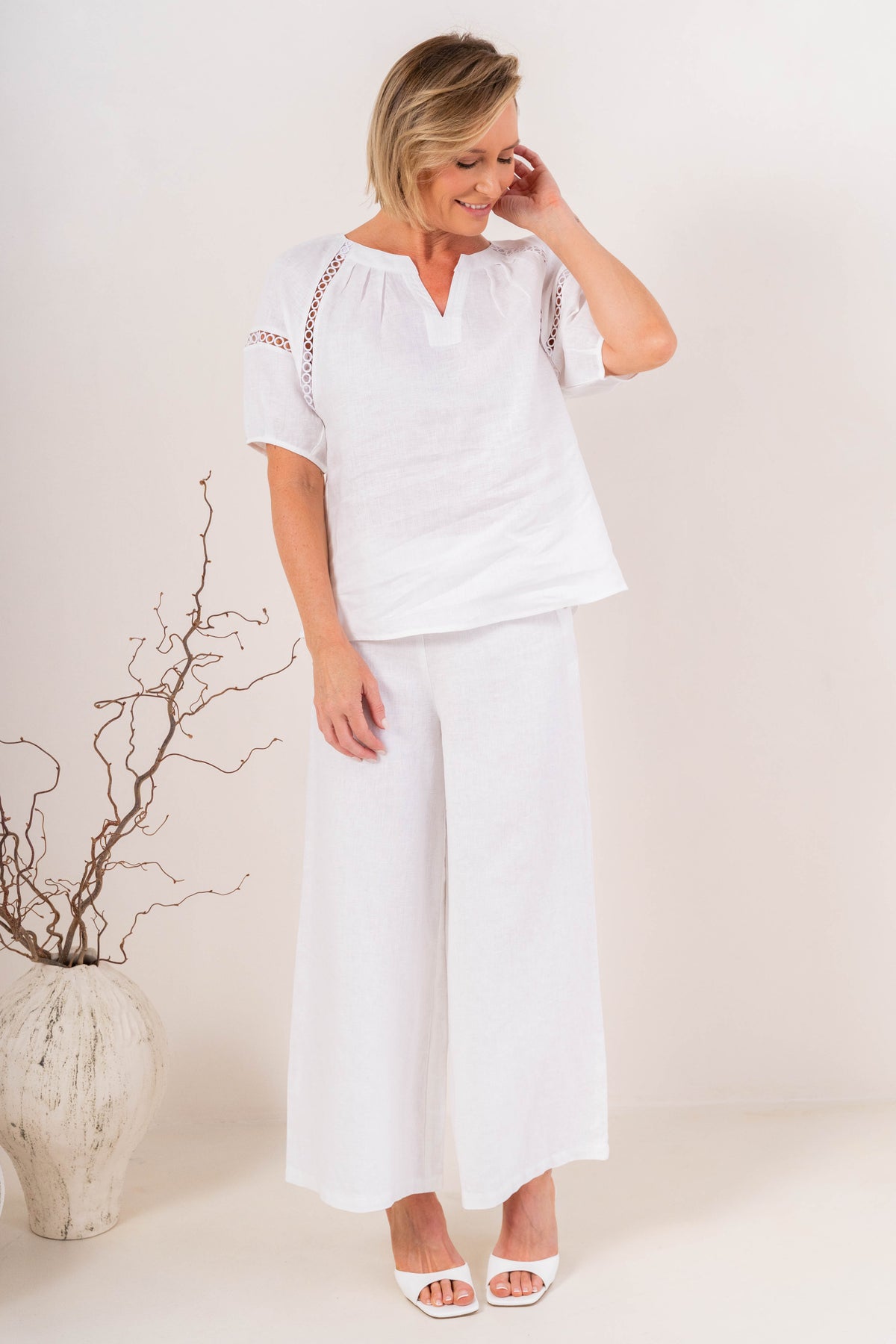 See Saw - Linen Palazzo Pant | SA139