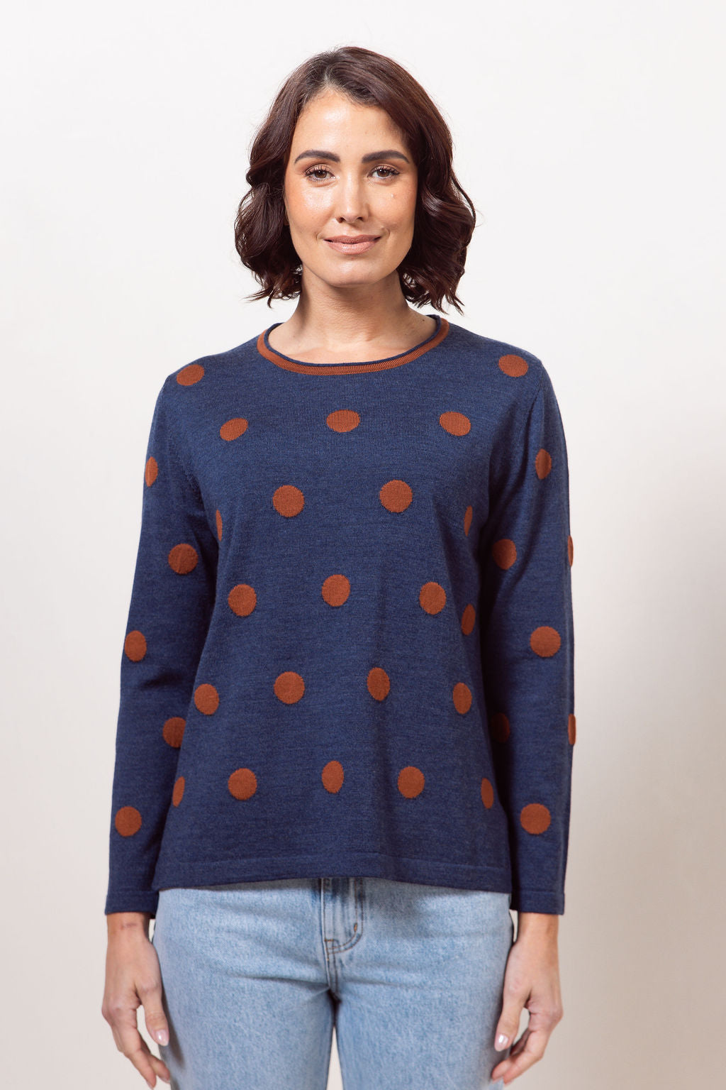 See Saw - 100% Merino Spot Sweater SS759I