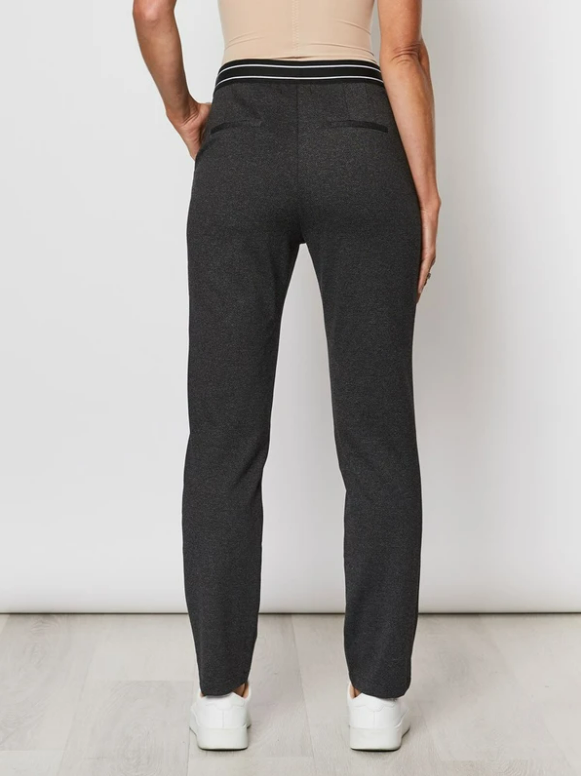 Gordon Smith Textured Ponte Pant Charcoal | GS36544