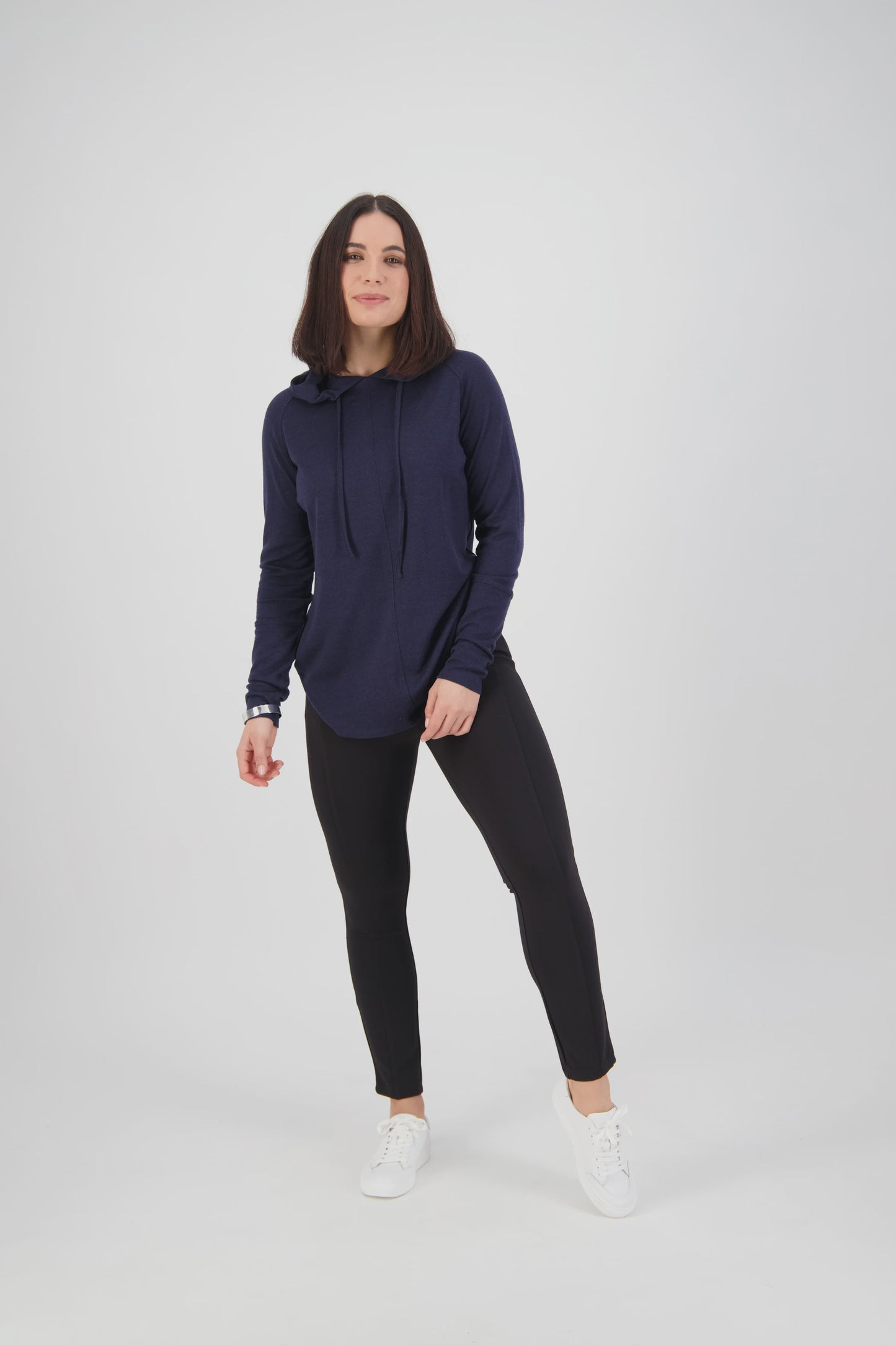 Vassalli - Skinny Leg Ankle Grazer Ponti Pull On Black | 12105