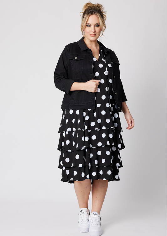 Threadz Denim Jacket Black | TH40623