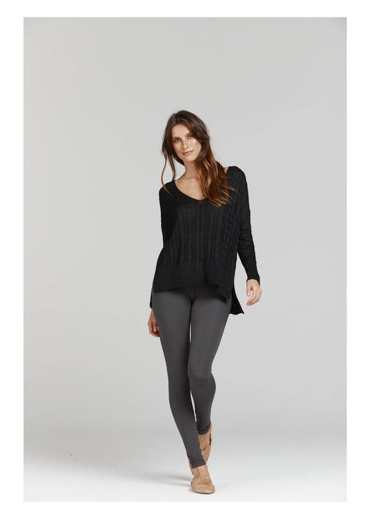 Lou Lou Luxe Legging Charcoal | LOU15NB009