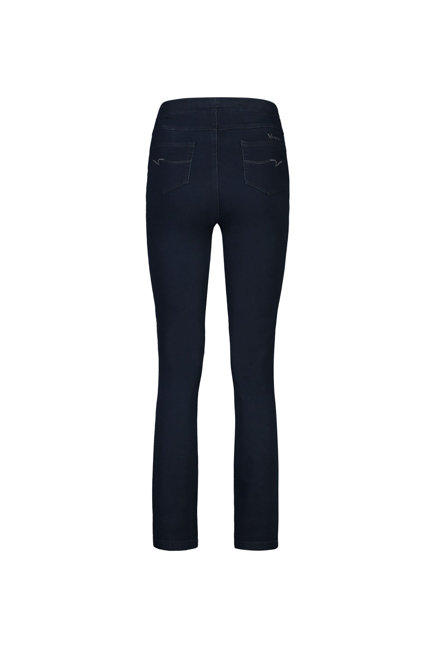 Vassalli Slim Leg Full Length Denim Pull On Indigo | V234DN