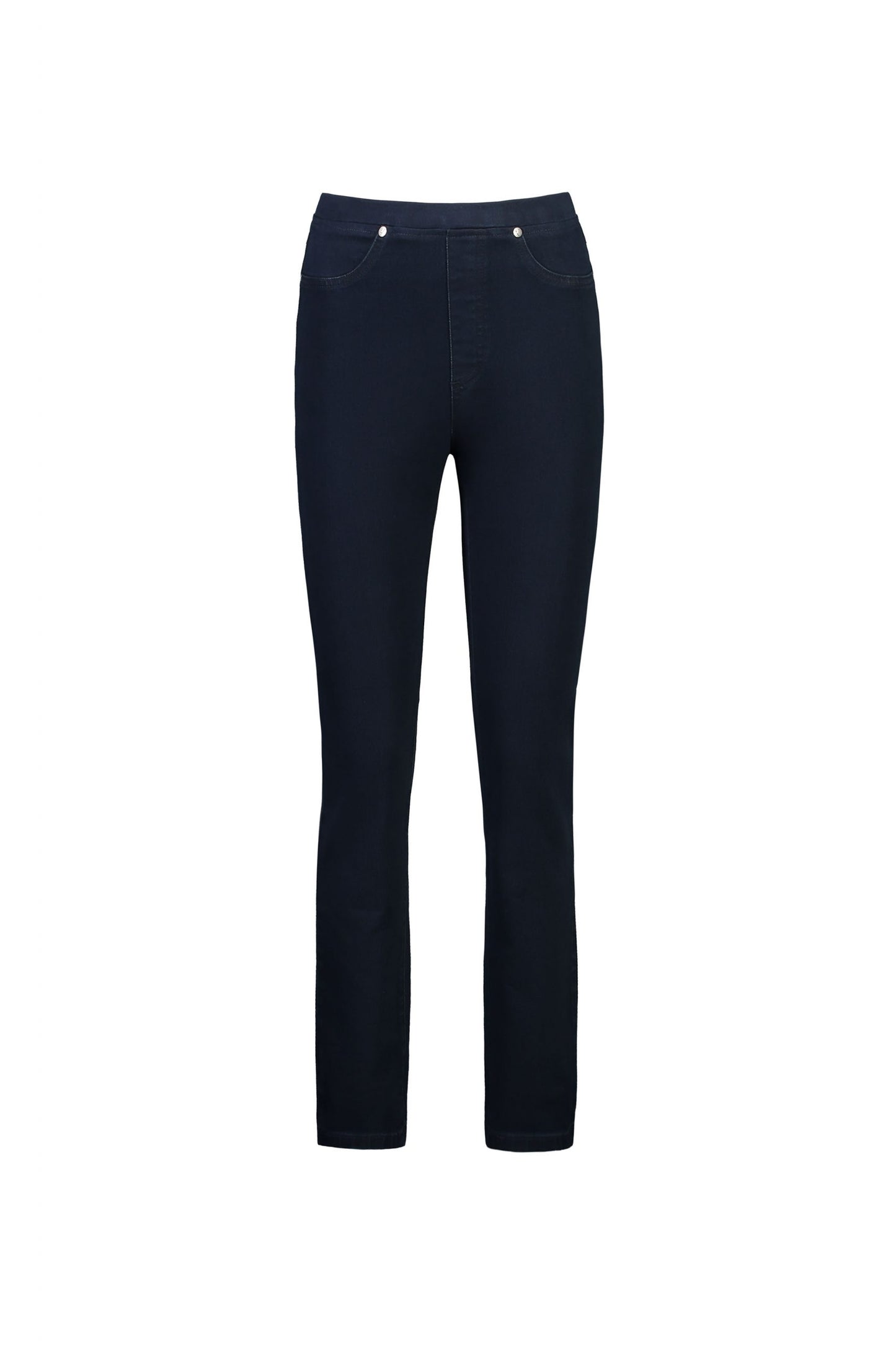 Vassalli Slim Leg Full Length Denim Pull On Indigo | V234DN