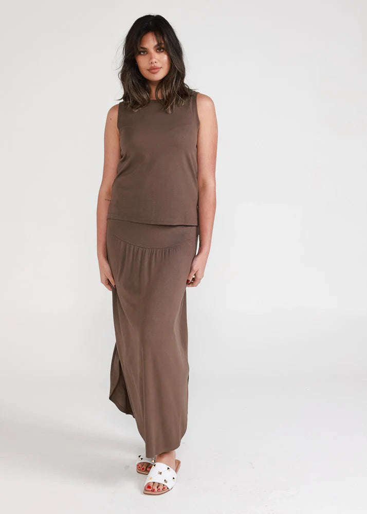 Lou Lou Dionne Ribbed Maxi Skirt | Lou19NB053