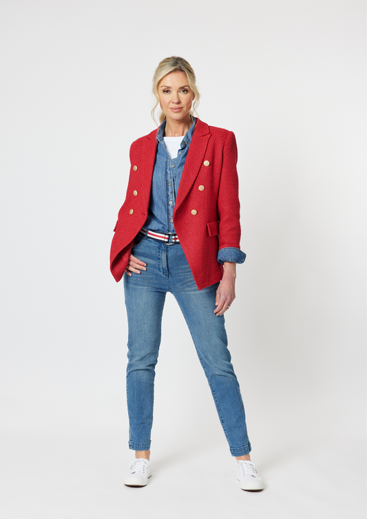 Gordon Smith Manhattan Buncle Jacket Red | GS41866