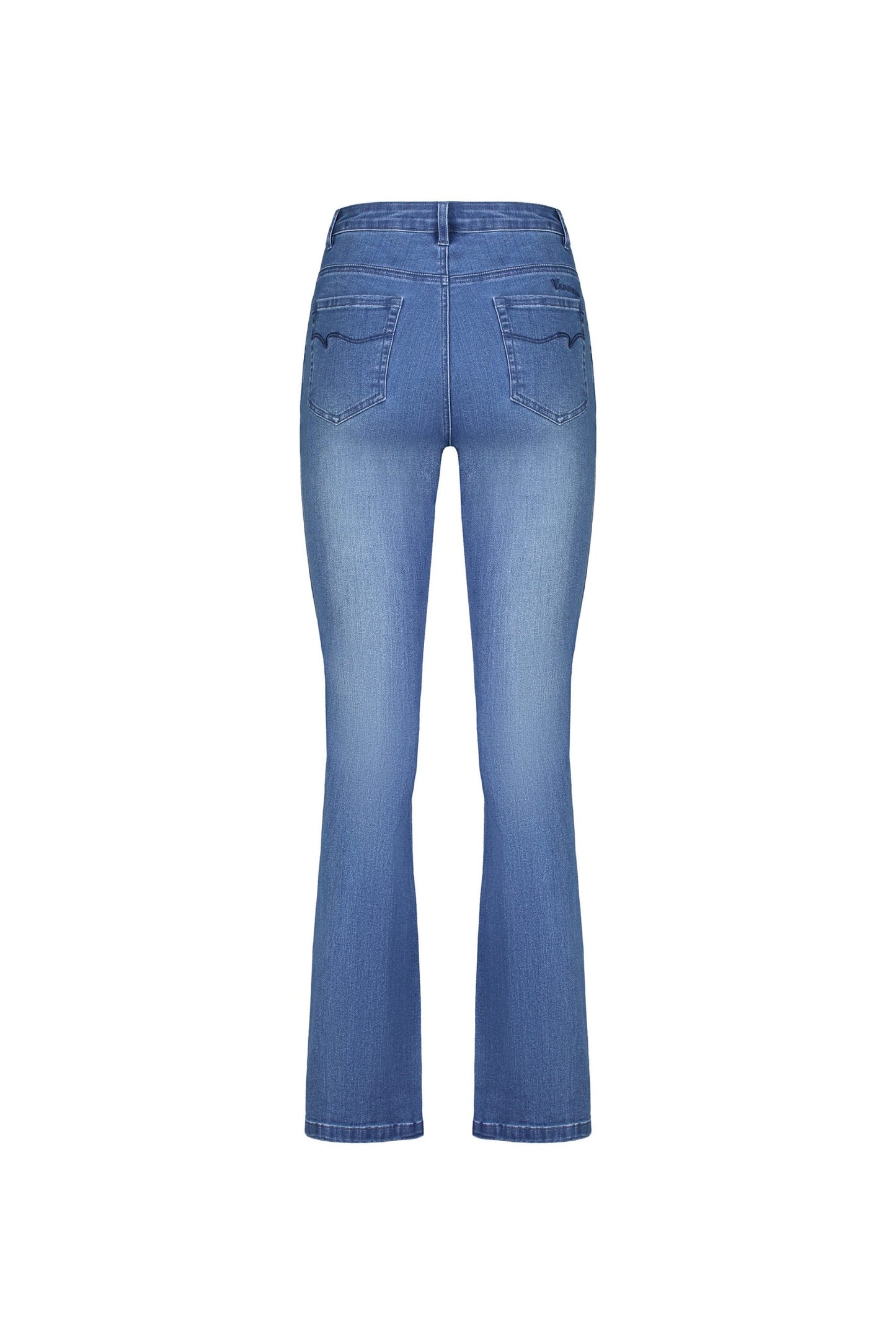 Vassalli Bootleg Full Length Jean Blue Denim | V5955
