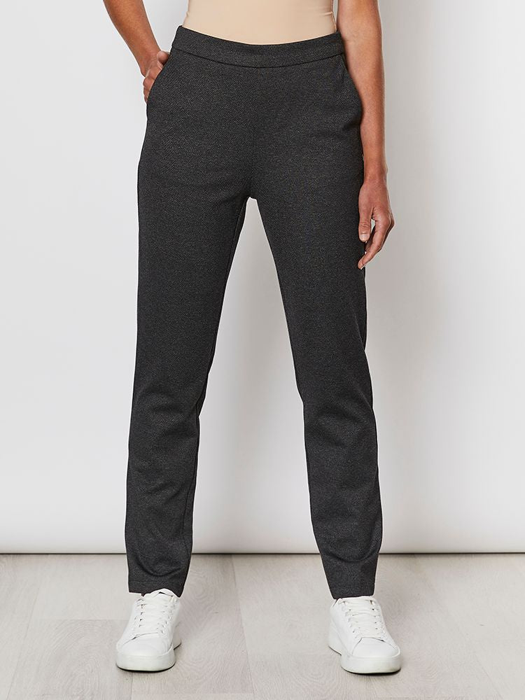 Gordon Smith Textured Ponte Pant Charcoal | GS36544