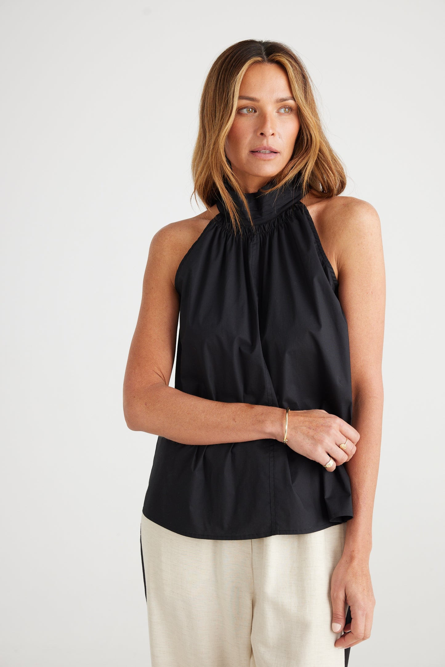 Brave + True - Rose All Day Top Black | BT7238-1