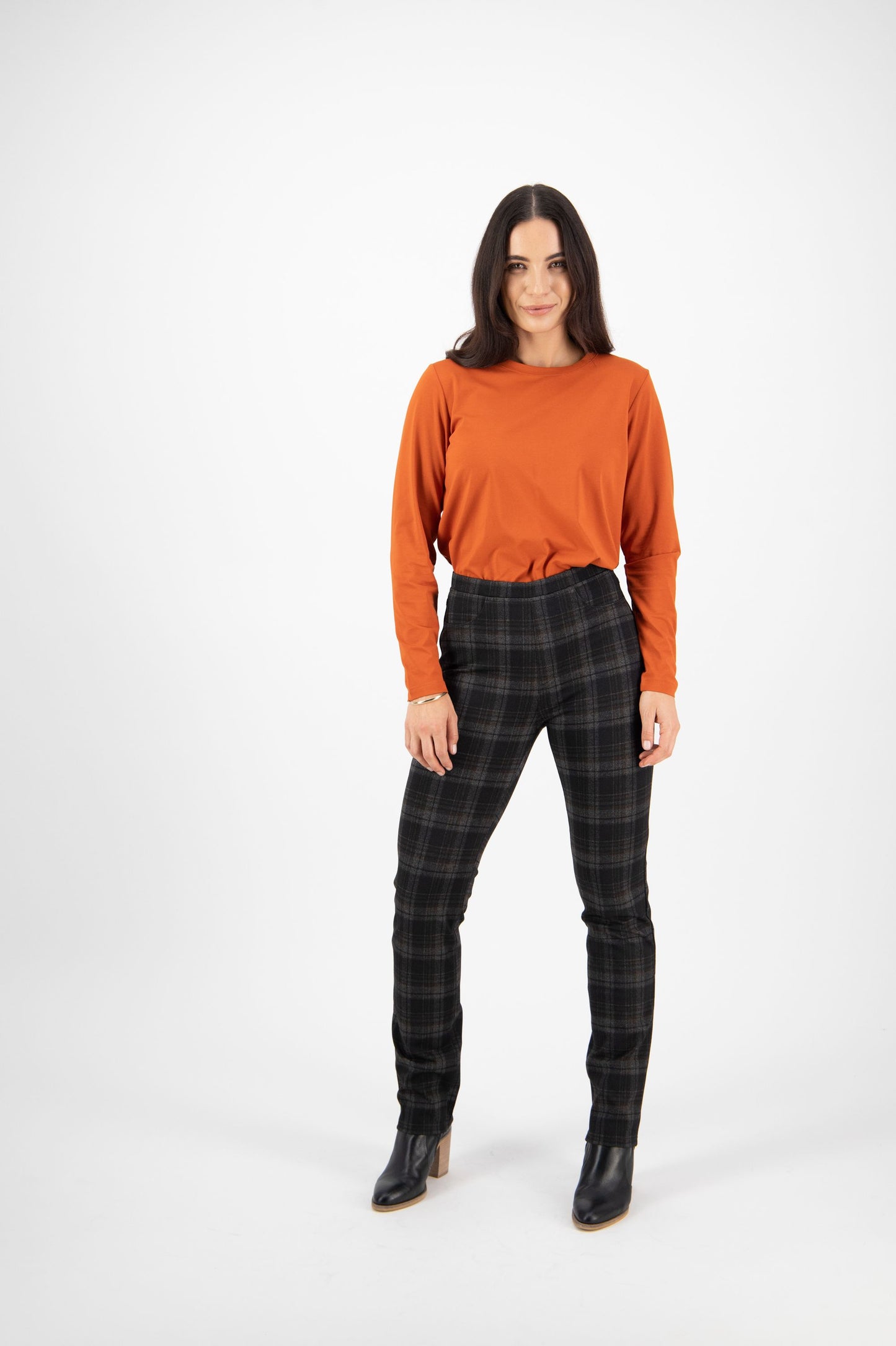 Vassalli Slim Leg Full Length Printed Ponti Pull On York | V234