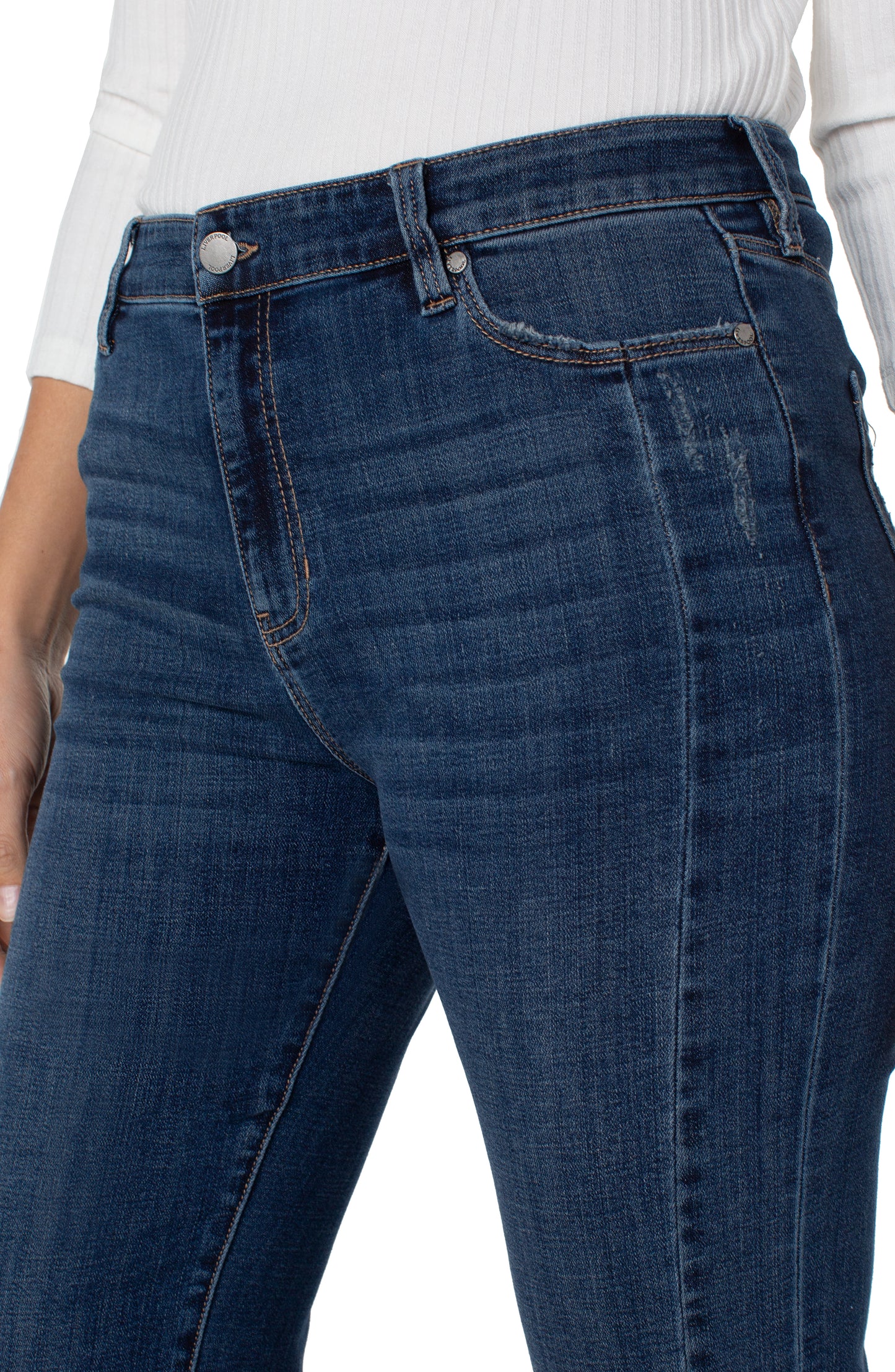 Hannah Seamed Flare Jeans Jersey Nights | LJ4084CH4