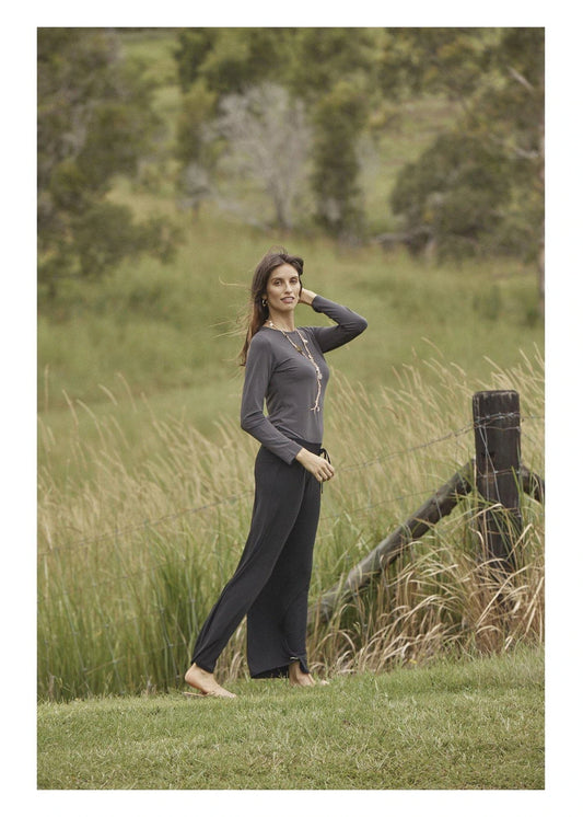 Lou Lou Jones Tee Charcoal | LOU16NB014