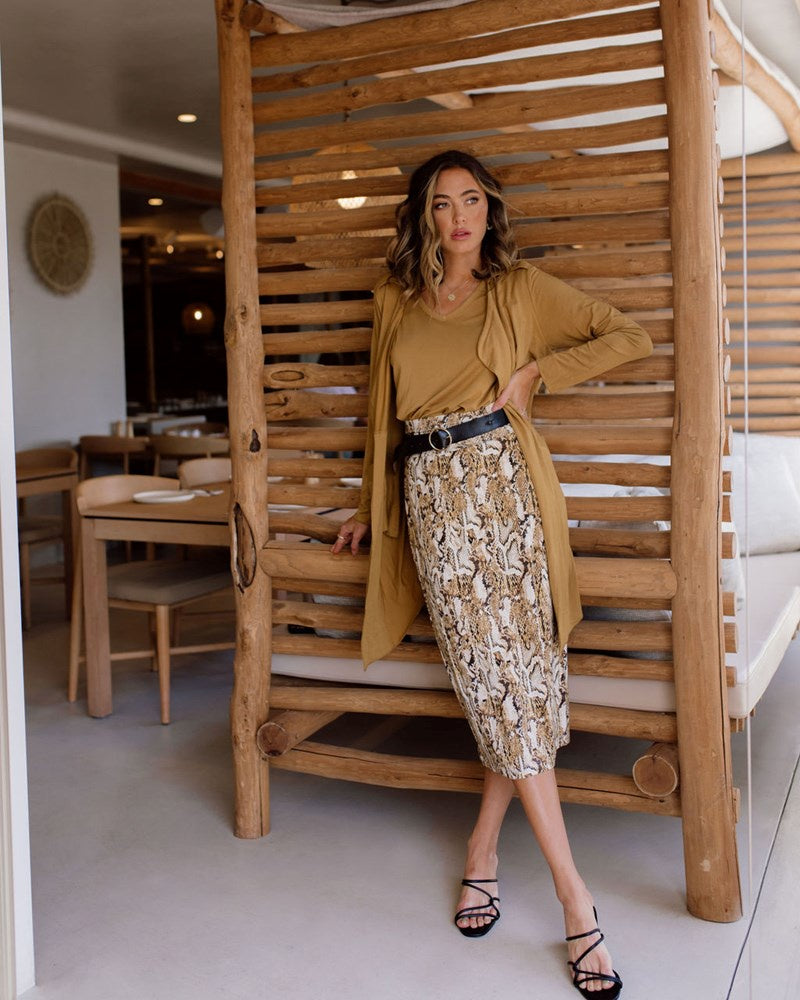 Lou Lou - Maxi Whitney Tube Skirt Snake | LOU16NB002