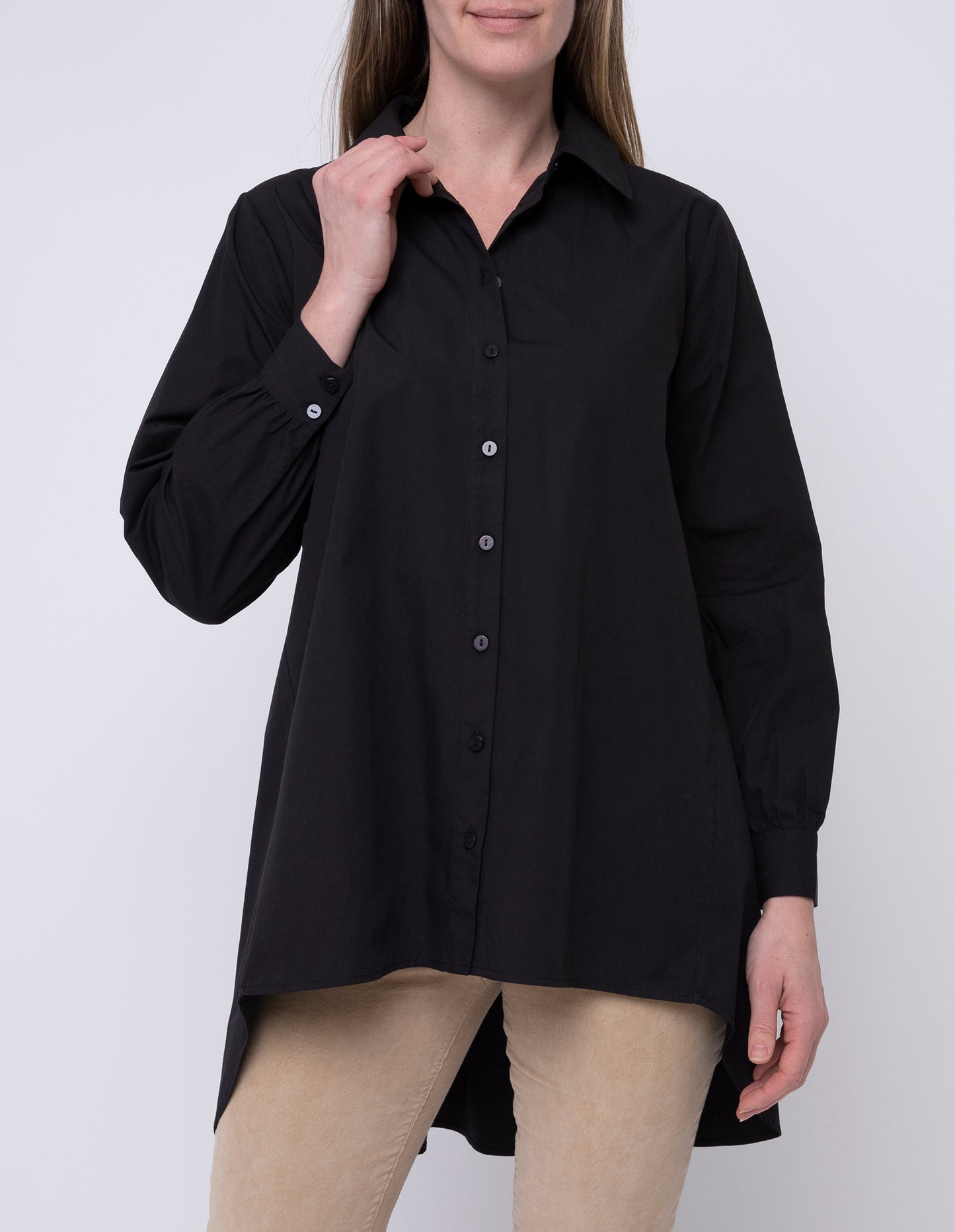 Ping Pong Everyday Poplin Shirt | Black PP545313