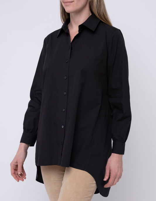 Ping Pong Everyday Poplin Shirt | Black PP545313
