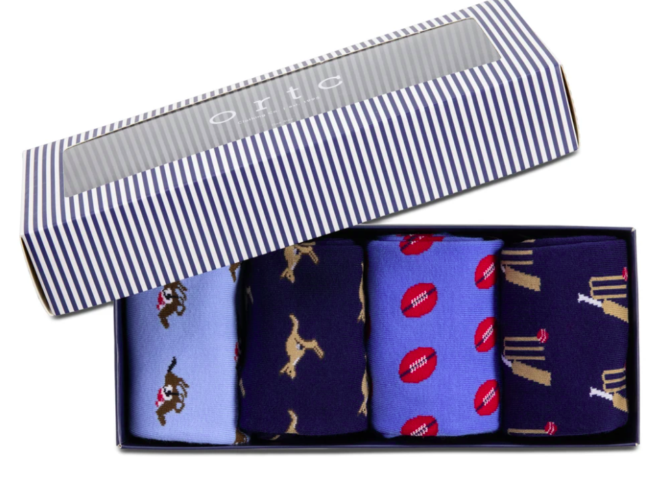SOCKS AUSSIE BOX OF 4PAIRS