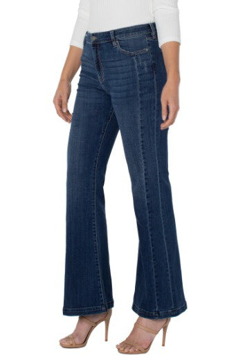 Hannah Seamed Flare Jeans Jersey Nights | LJ4084CH4