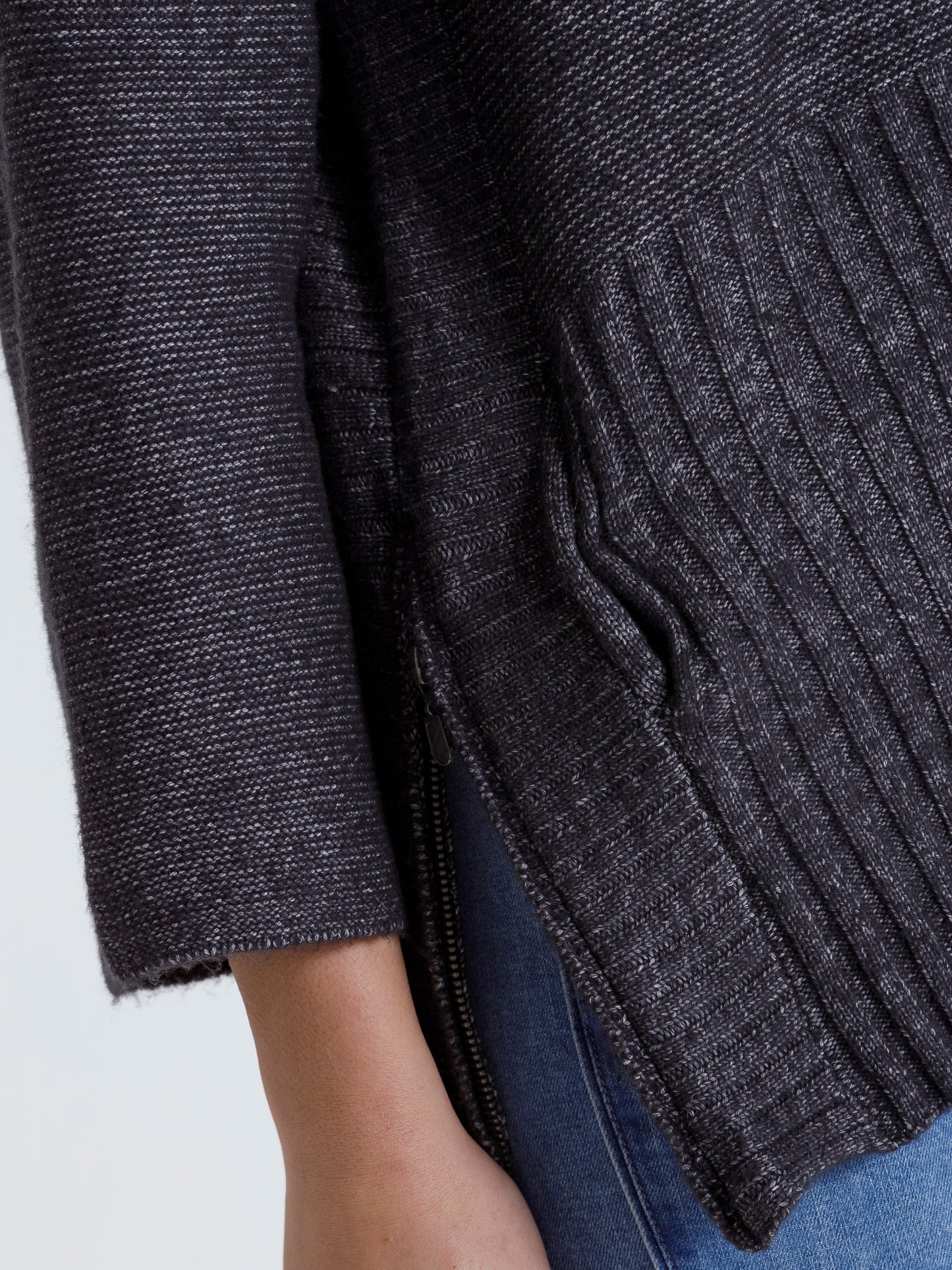 Marco Polo 3/4 SLV Side Zipper Dark Coal | MP33493