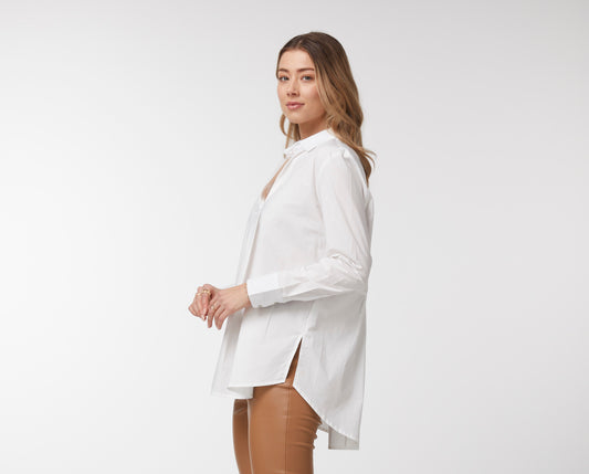 Zaket & Plover COTTON SHIRT | WHITE ZP4144 E