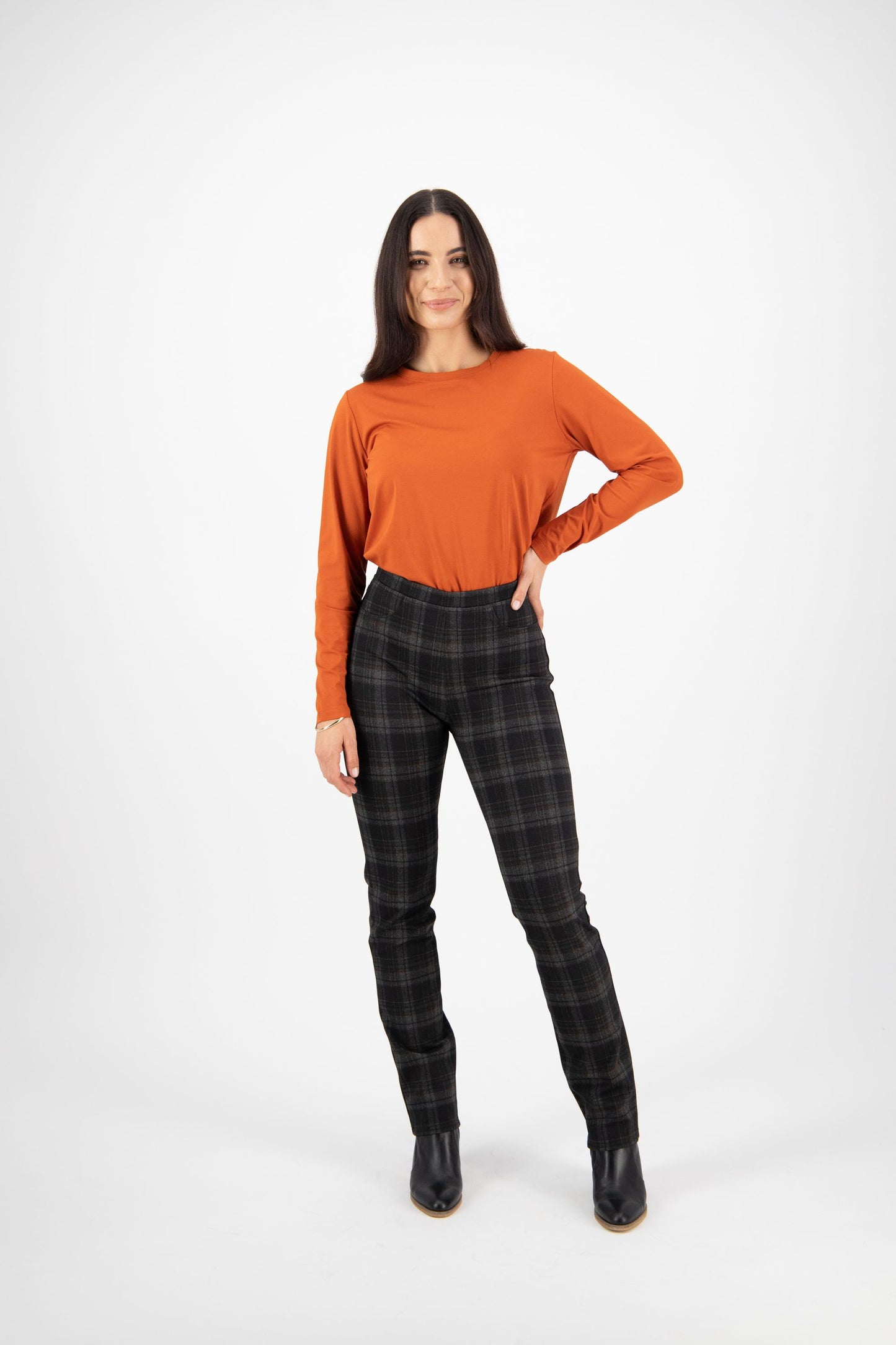Vassalli Slim Leg Full Length Printed Ponti Pull On York | V234