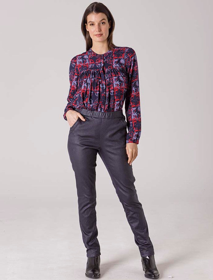 Yarra Trail Coated Pant Navy | YT8871