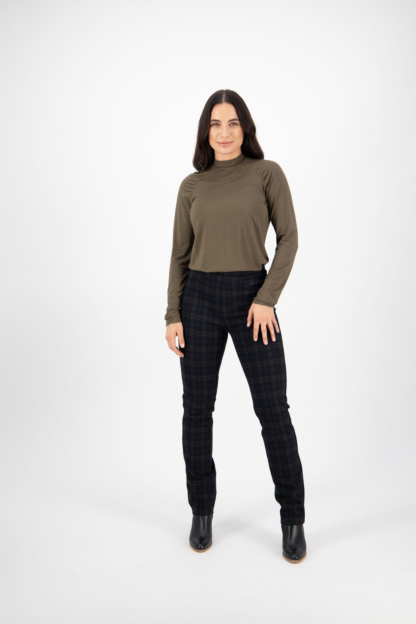 Vassalli Slim Leg Full Length Printed Ponti Pull On Chelsea | V234