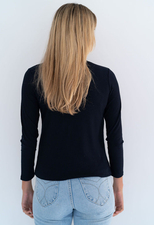 Humidity OLIVIA RIB SKIVVY | BLACK H708