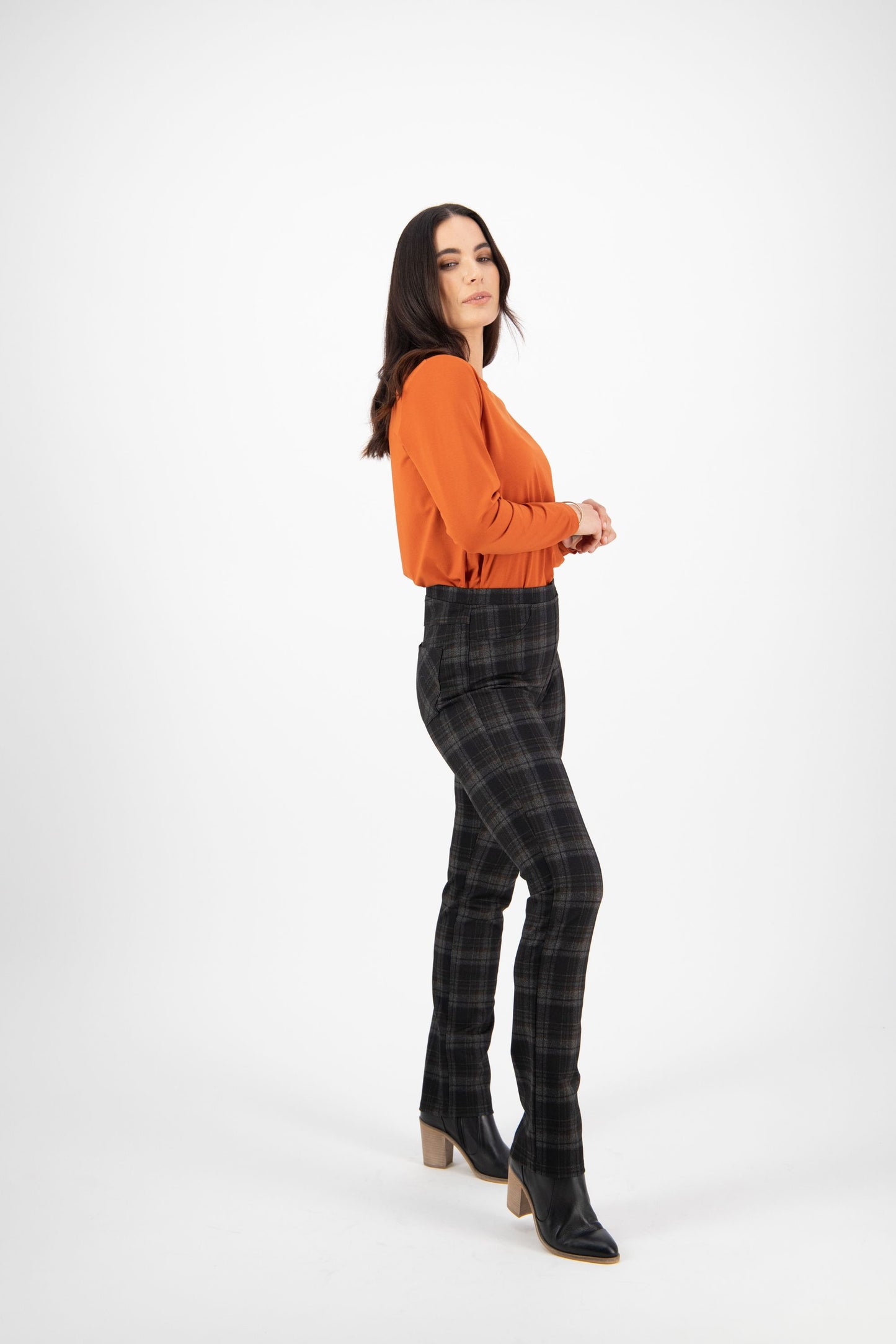 Vassalli Slim Leg Full Length Printed Ponti Pull On York | V234