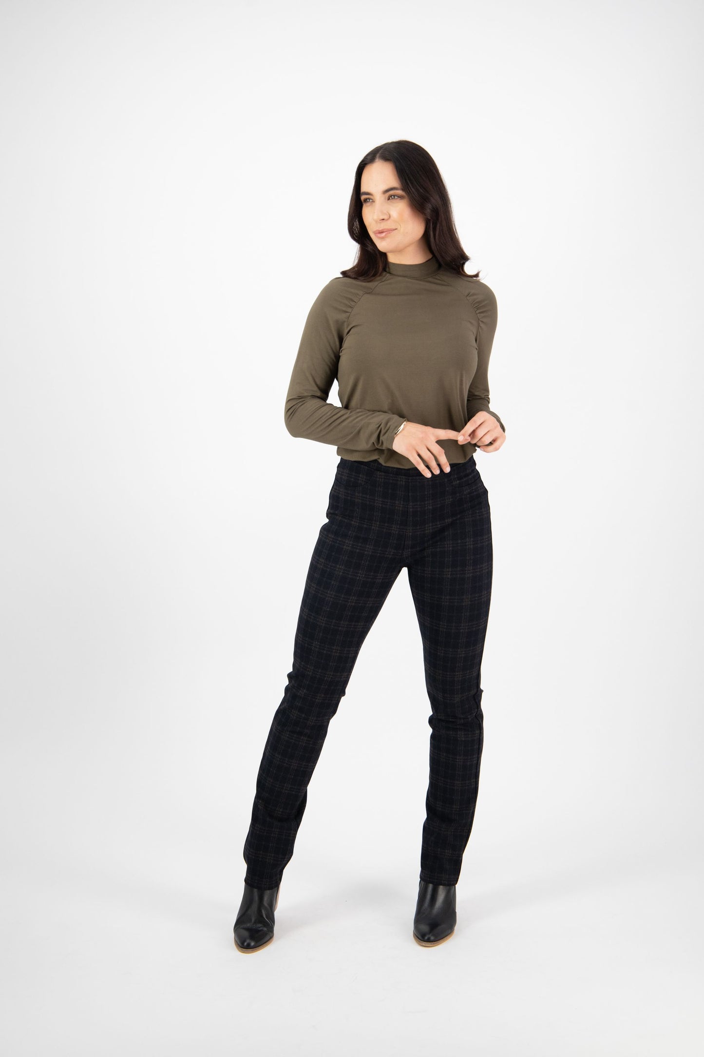 Vassalli Slim Leg Full Length Printed Ponti Pull On Chelsea | V234
