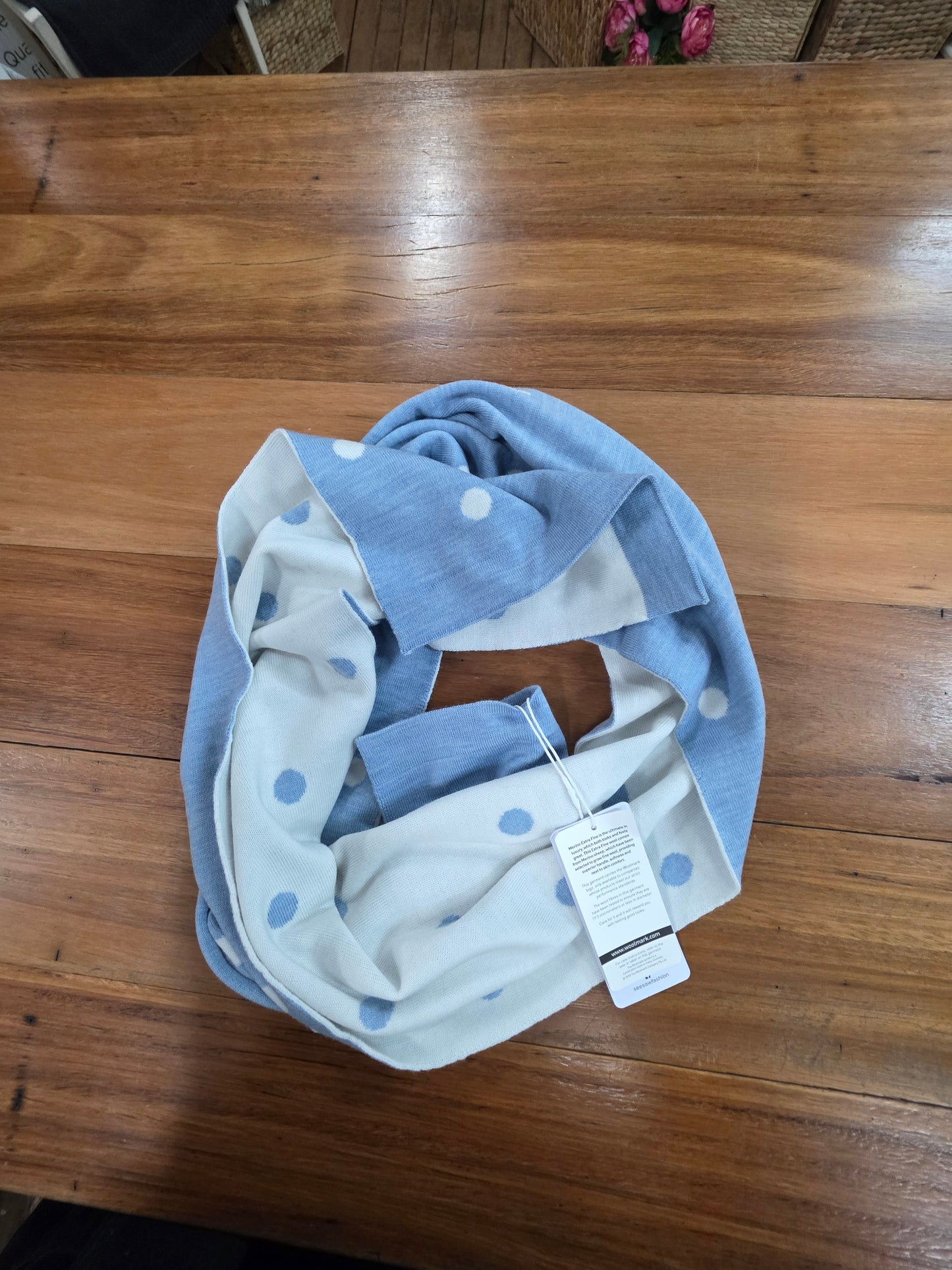See Saw - 100% Merino Wool Spot Scarf SS188SB