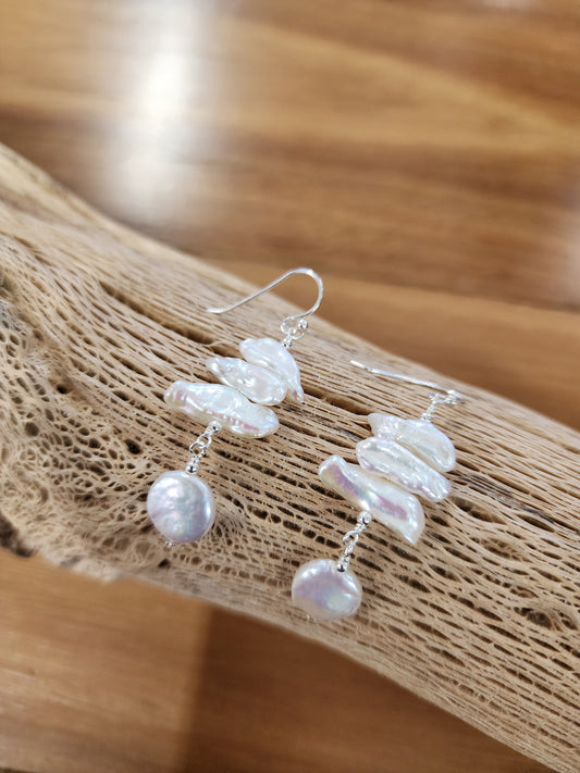 Alishas Collection Biwa Freshwater Pearl Earrings | AC6866