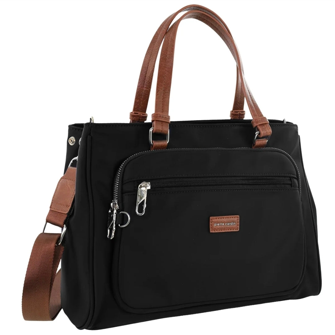 Pierre Cardin - Nylon Mini Tote with Crossbody 4074