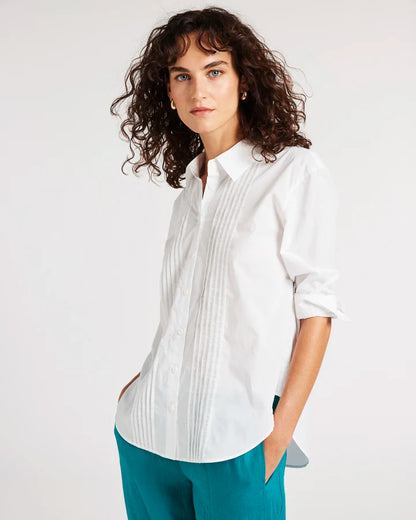 Yarra Trail - Pine Shirt White | YT25S4161