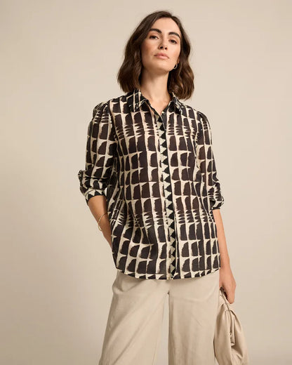 Marco Polo - 3/4 Ikat Shirt | YTMS54661