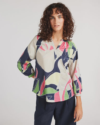 Yarra Trail - Abstract Top Print | YT25S4216