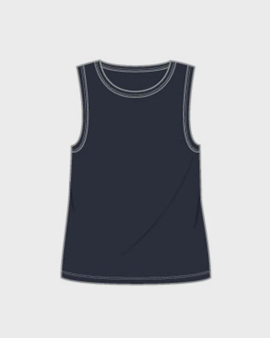 Yarra Trail - Bay Tank Navy | YT25S7023