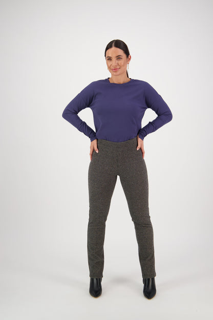 Vassalli - Slim Leg Full Length Wool Pull On Attic | 234W