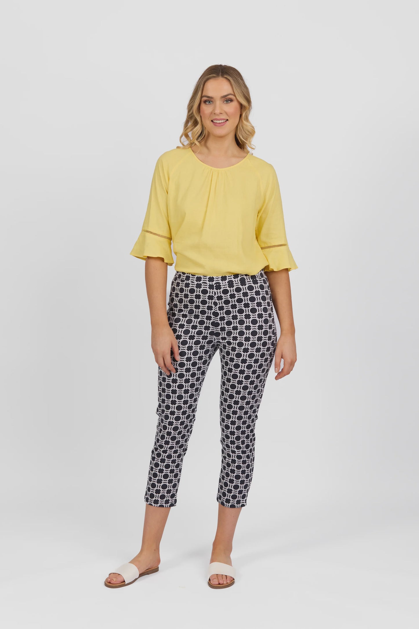 Vassalli - Pull On 7/8 Printed Skinny Leg Arlo | 271LW